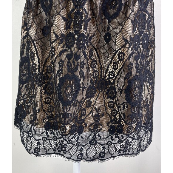 VTG Y2K Rosalie Babydoll Tank Top S Black Lace Overlay Sheer Whimsigoth - Picture 4 of 14